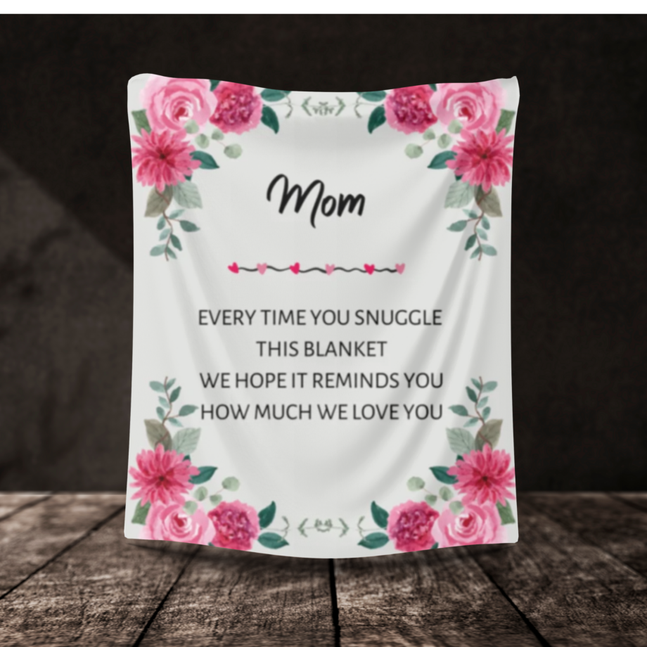 Cozy Gift for Mom: Ultra-Soft Blanket with Heartfelt Message She’ll Love